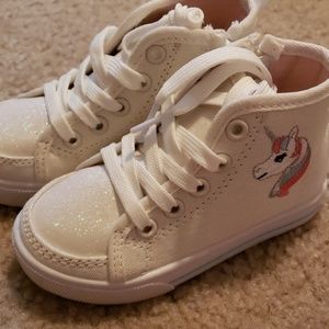 White Unicorn high tops-never worn